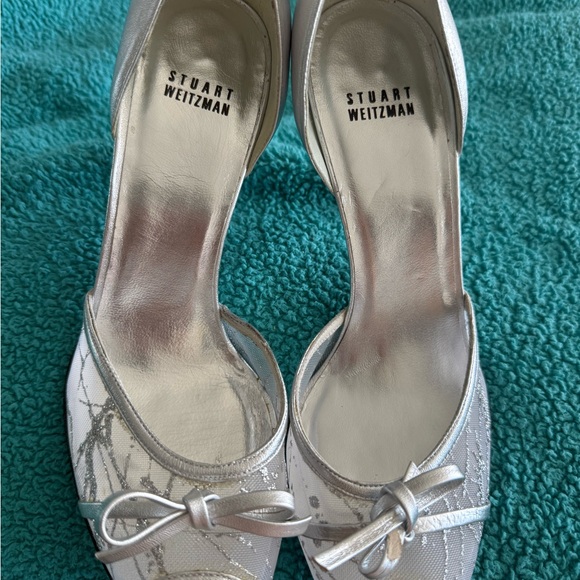 Stuart Weitzman Silver Women's Shoes - Picture 1 of 4